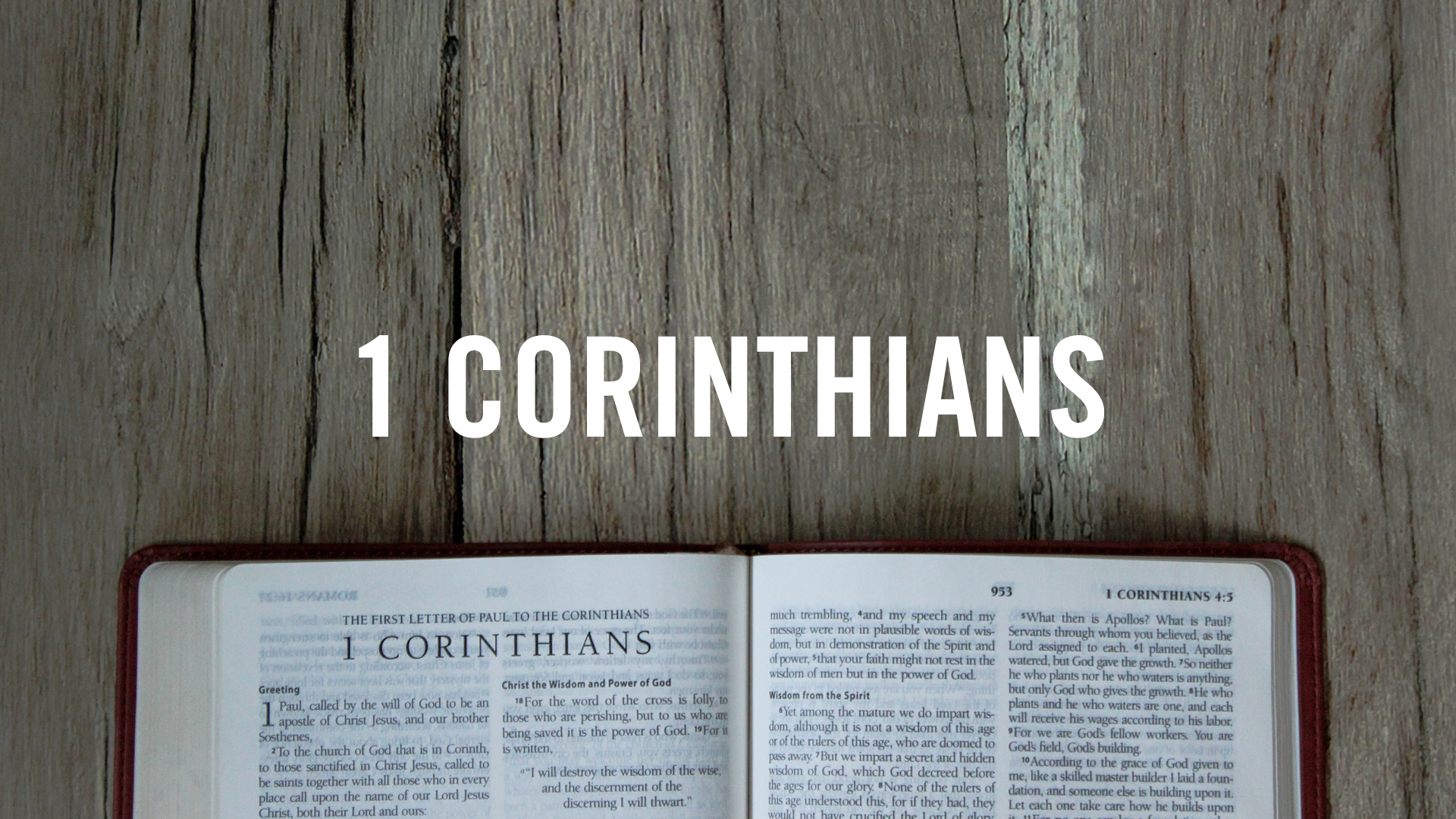 1 Corinthians Series