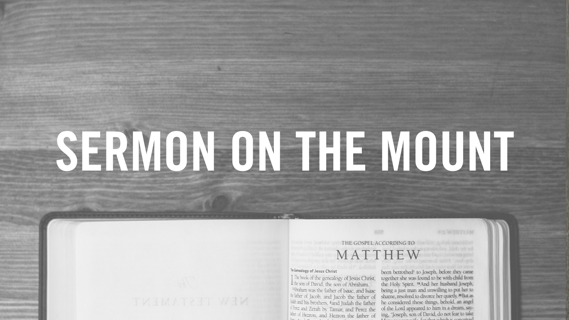 Sermon on the Mount - Matthew